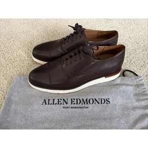 Allen Edmonds Carson Slip On Hybrid 7392 Men's 10.5 D Espresso Dark Brown Oxford
